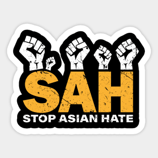 Stop Asian Hate Crimes asian community supporter Sticker